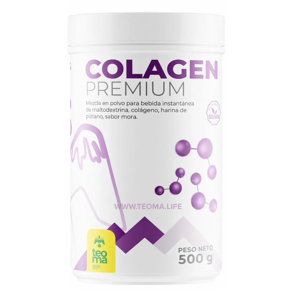 TEOMA STORE 12 COLÁGENO PREMIUM Frasco de 500 gramos