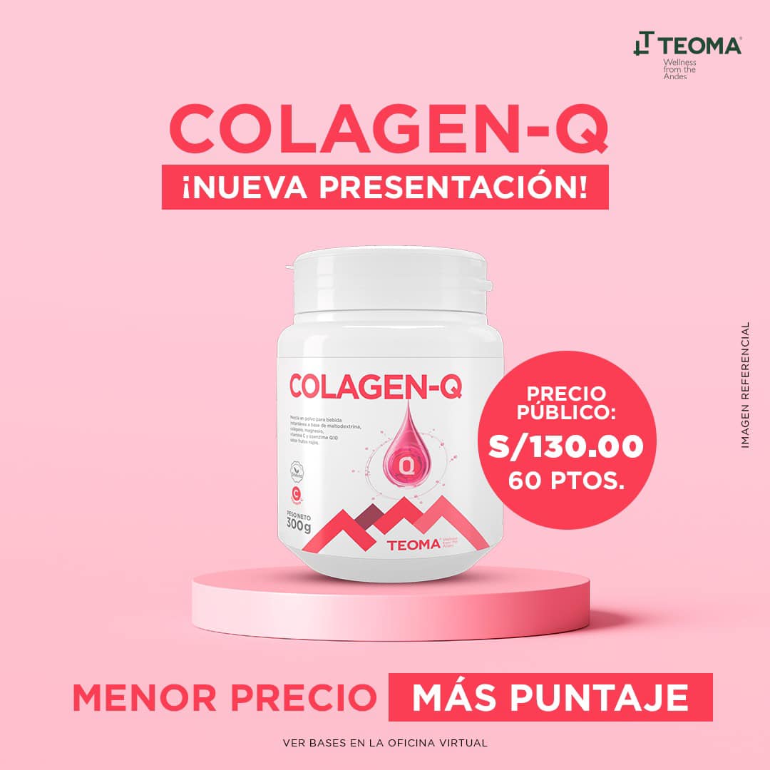 TEOMA STORE 24 COLÁGENO Q10 Frasco de 300 gramos