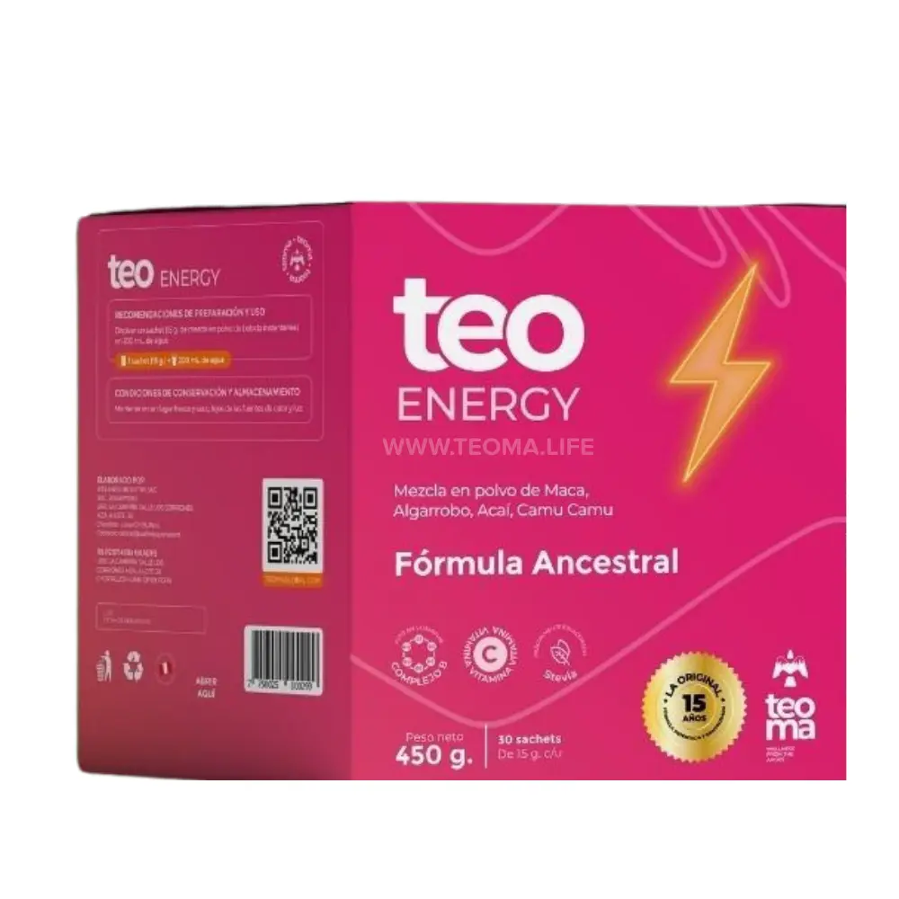 TEO ENERGY Caja de 30 sobres