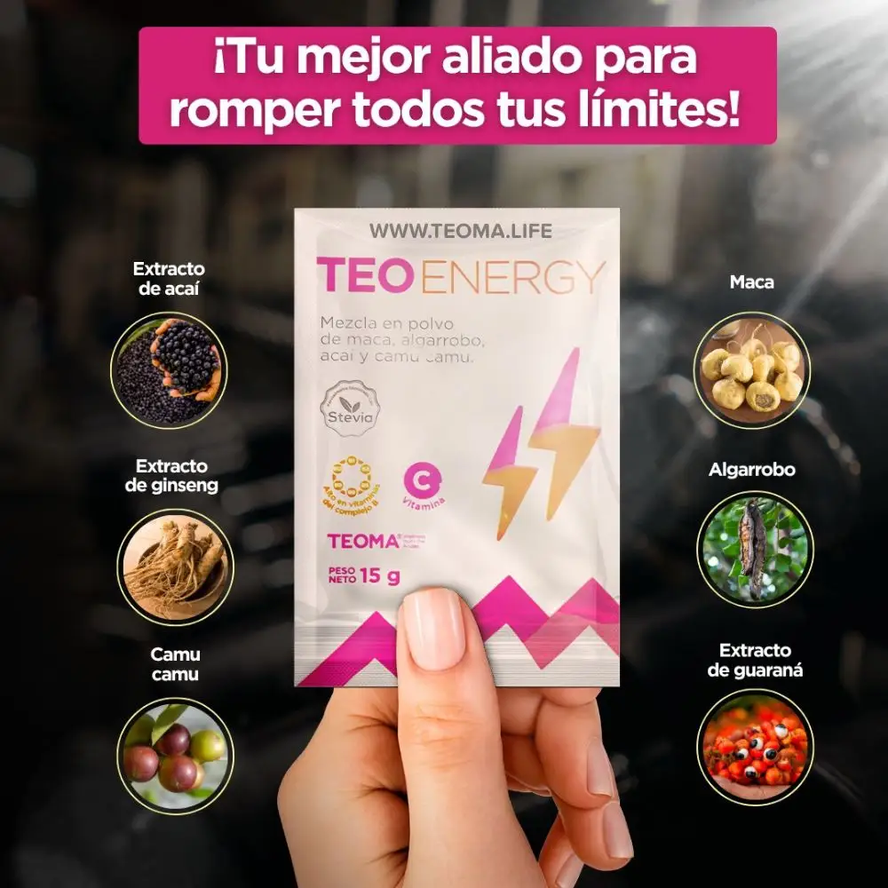 TEO ENERGY Caja de 30 sobres 3 TEO ENERGY Caja de 30 sobres - Imagen 3