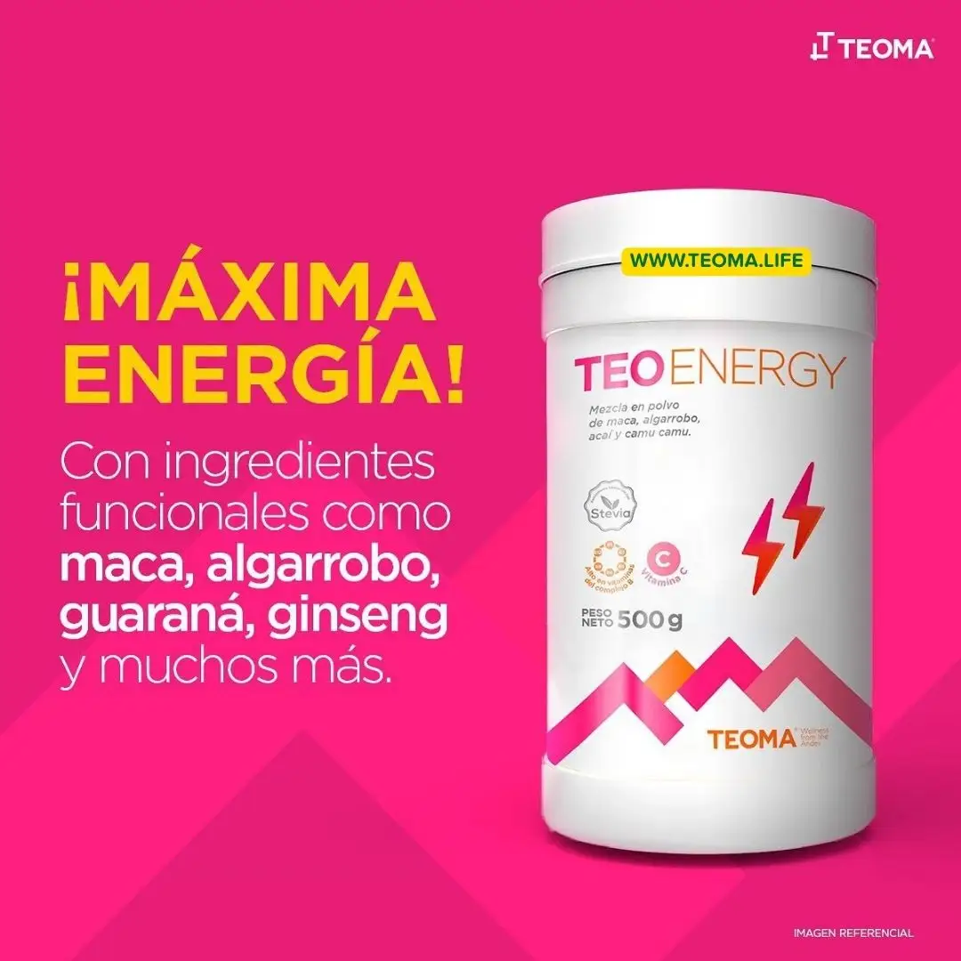 TEO ENERGY Frasco de 500 gramos 2 TEO ENERGY POTE